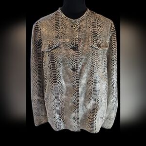 Alfred Dunner XL Snake Print Dressy Jacket